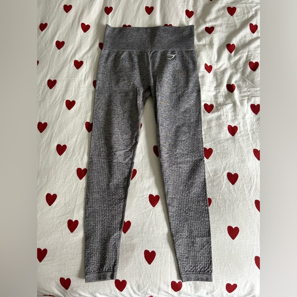 Gymshark heather grey vital seamless leggings size small - Picture 1 of 2